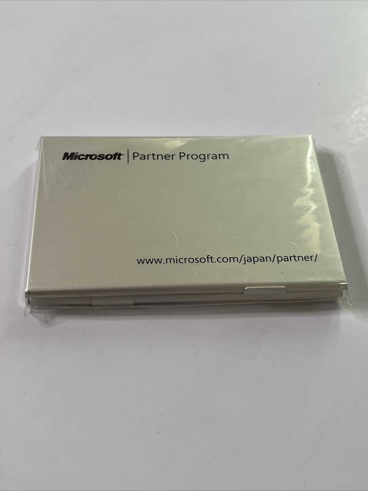 Official Genuine Microsoft Partner Business Card Holder Made In Japan