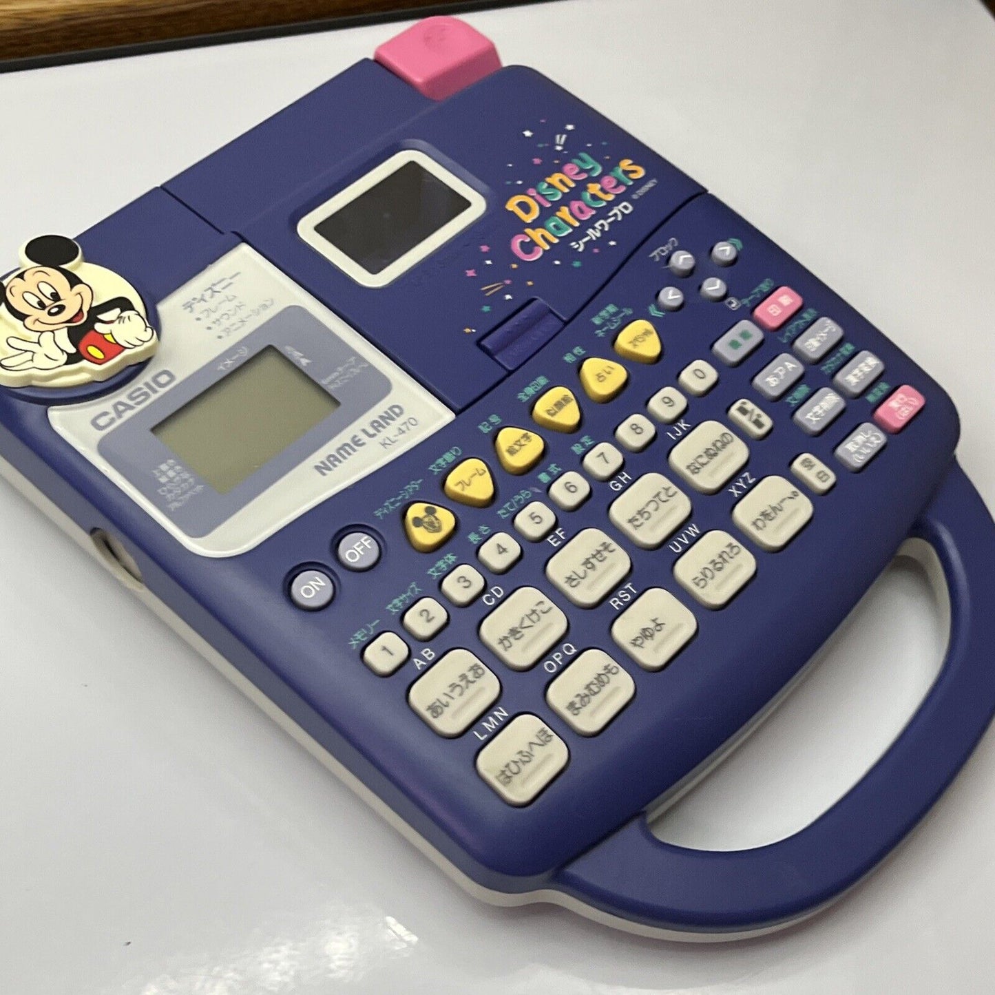 Casio Name Land Disney Characters Label Maker KL-470 - Tested working