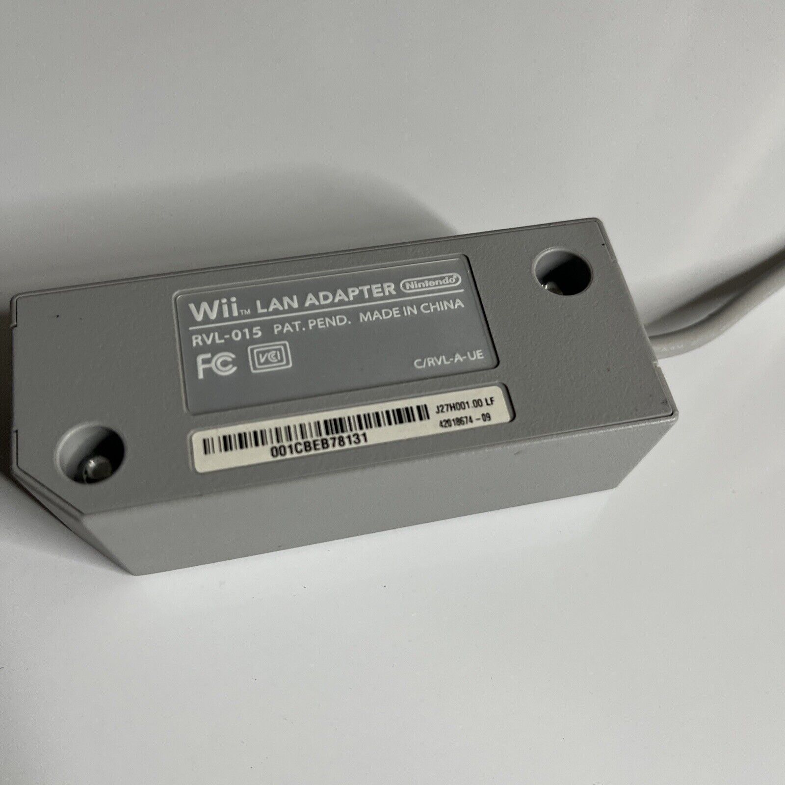 Genuine Nintendo Wii Switch LAN Official Ethernet Adapter RVL-015 ...