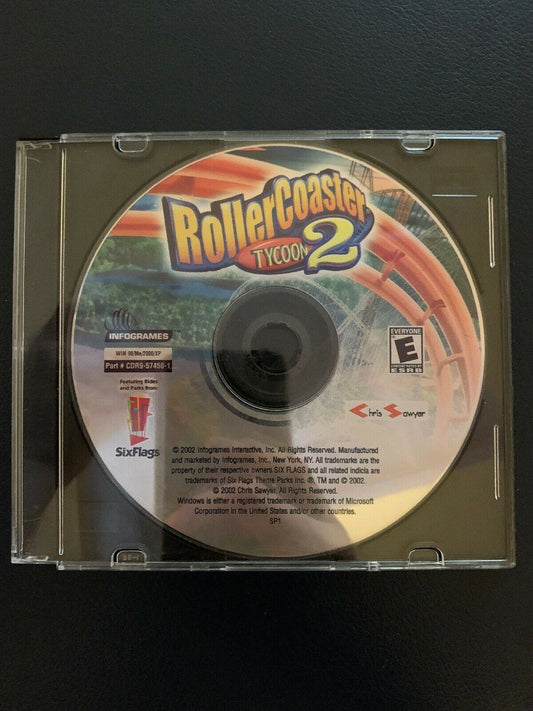 Roller Coaster Tycoon 2 - PC CD-ROM Strategy Theme Management Sim Game