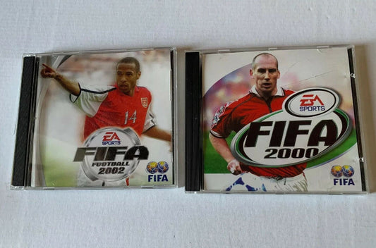 FIFA 2000 & 2002 For PC CD-ROM EA Sports 2x Classic Football Soccer Game