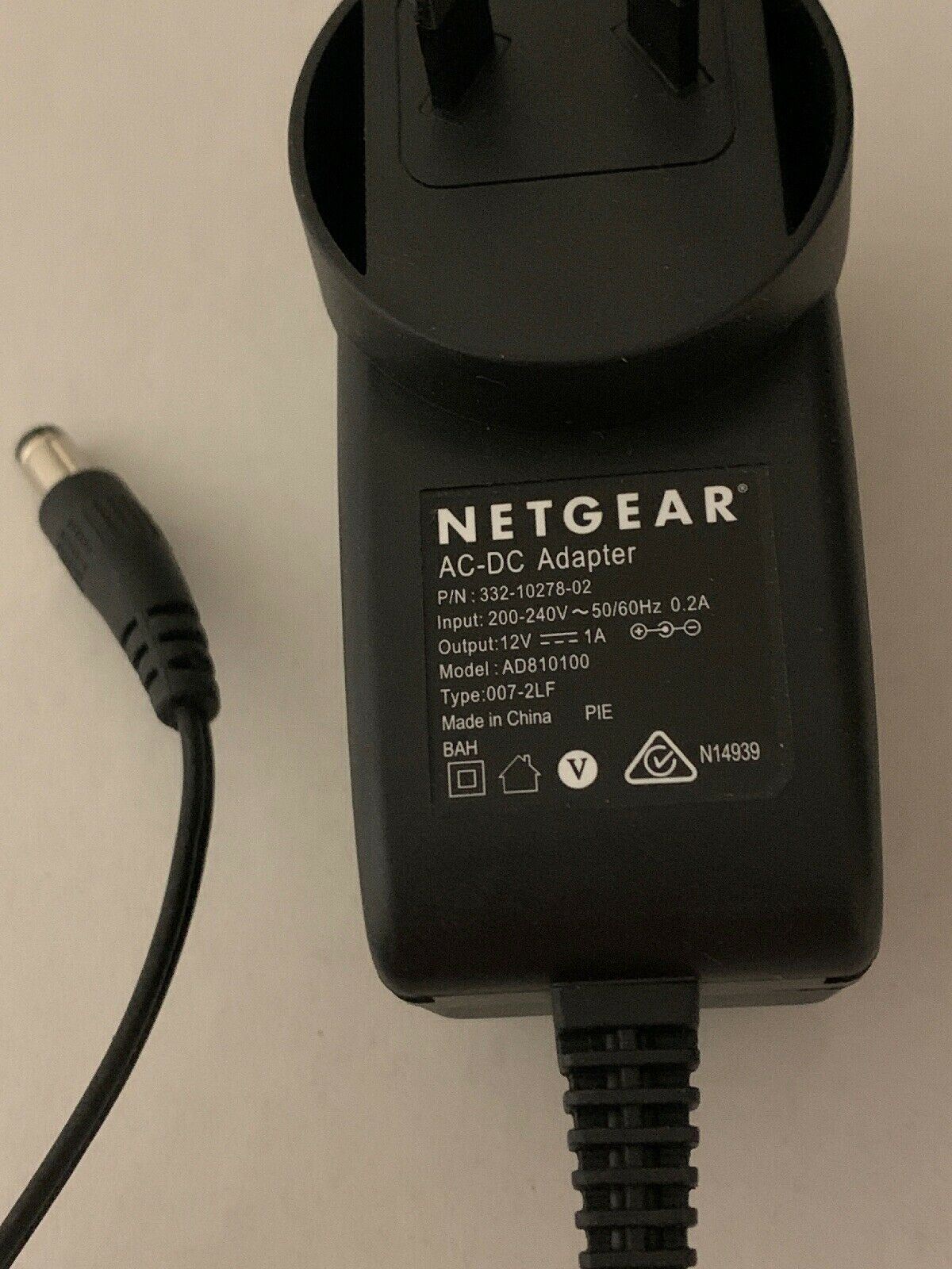 Genuine Netgear AD810100 AC Adapter 12V 1A For Router