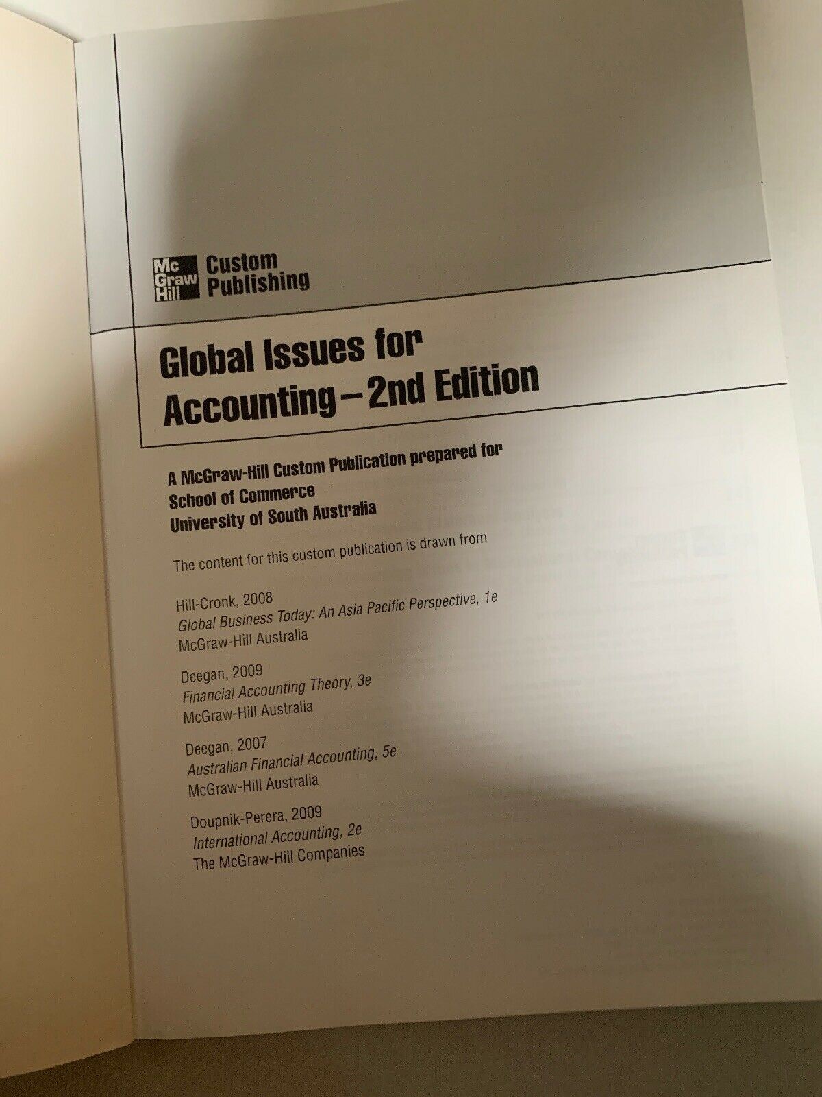 Global Issues For Accounting - 2nd Edition By Kent Wilson 2009