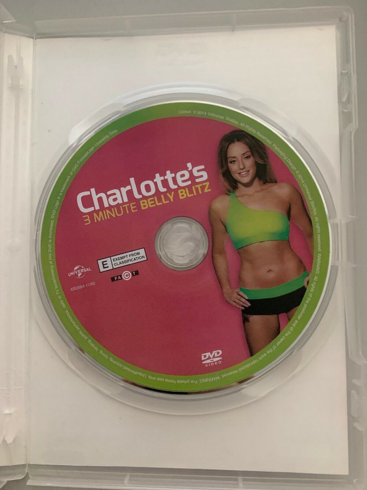 Charlotte Crosbys: 3 Minute Belly Blitz (DVD) Region 2&4. Flatten & Lose Belly