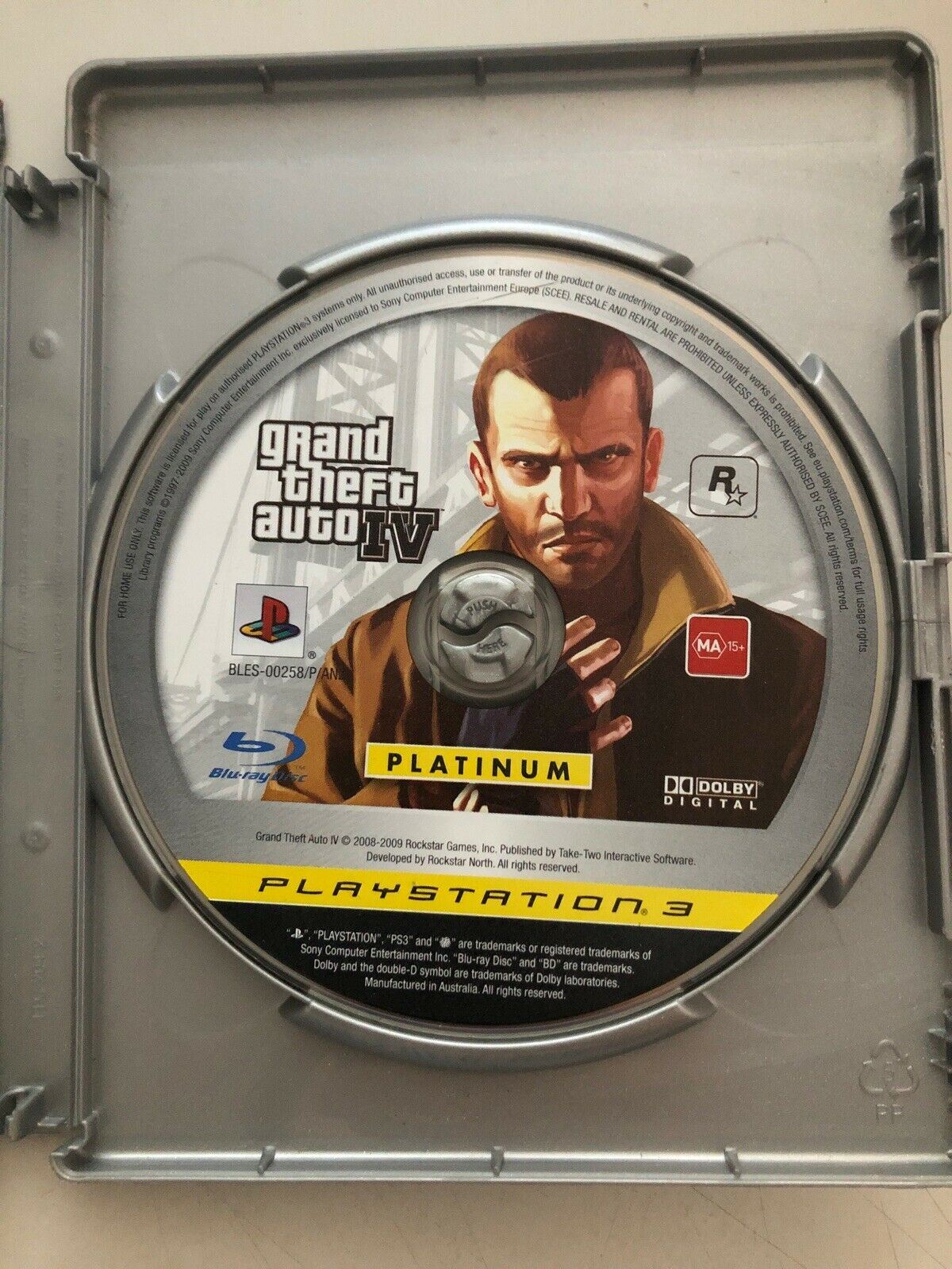 Grand Theft Auto IV (PlayStation 3, 2008) Complete With Manual & Map GTA 4 Game