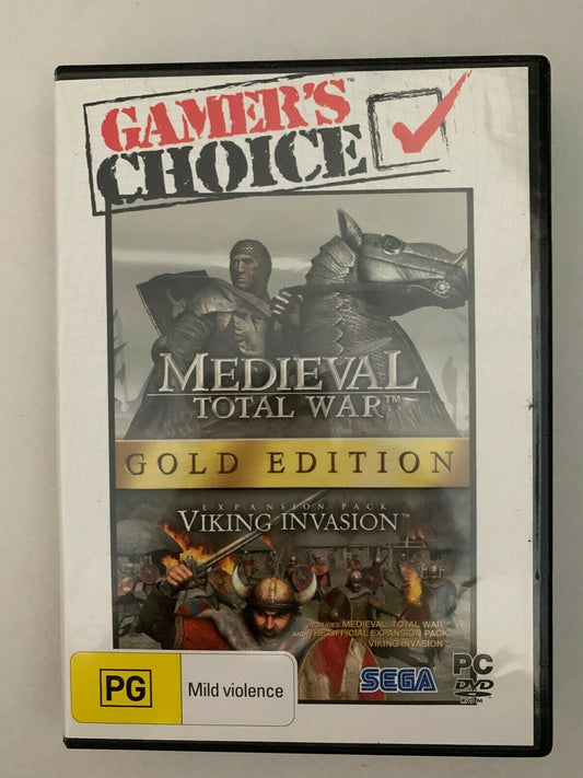 Mediaeval Total War Gold Edition & Viking Invasion Expansion Pack PC DVD