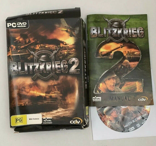 Blitzkrieg 2 PC DVD With Manual