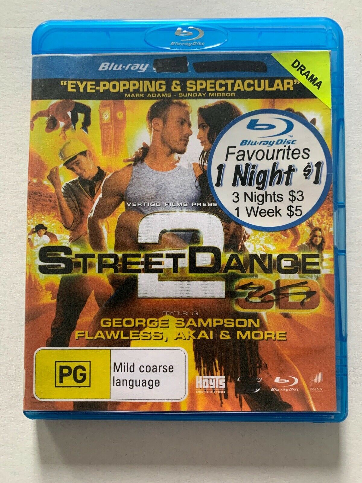 Streetdance 2 (Blu-ray) Region B Dancing - Tom Conti, Giwa - FREE Aus Postage