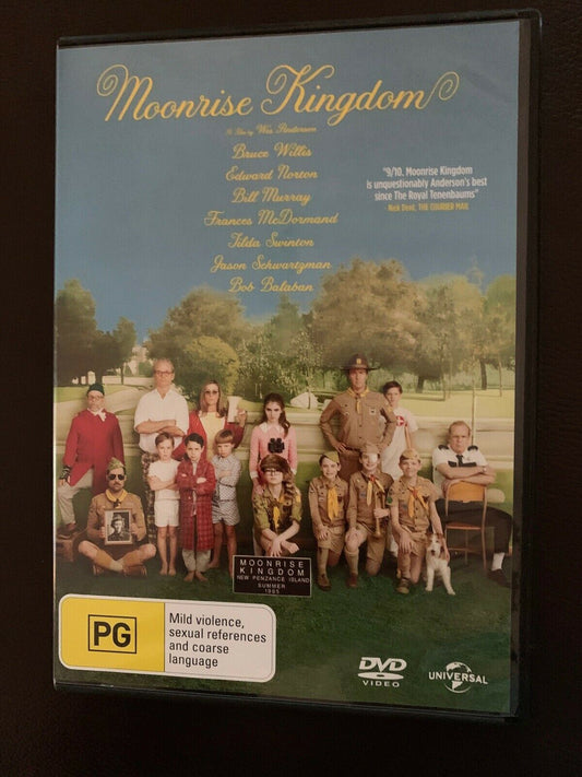 Moonrise Kingdom (DVD, 2012) Region 4 & 2. Bruce Willis, Edward Norton