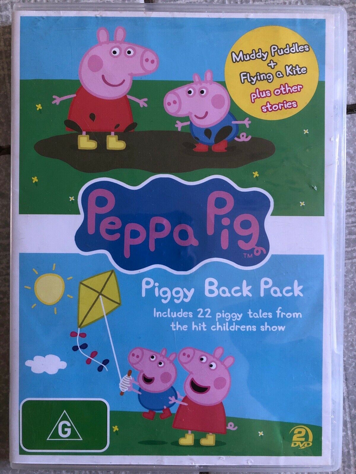 Peppa Pig - Piggy Back Pack : Collection (DVD, 6-Disc) Muddy Puddles, Flying a..