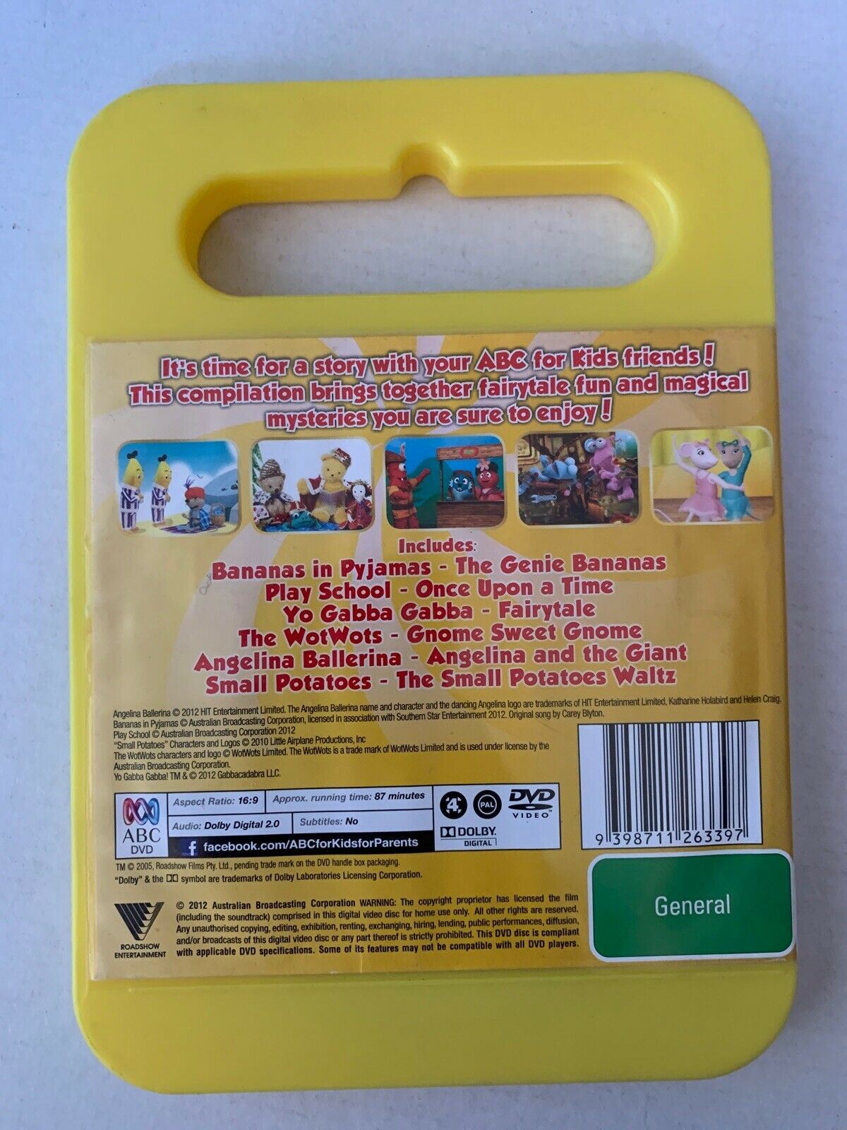 ABC For Kids - Favourites - Story Time (DVD, 2012) Yo Gabba Gabba, Play School