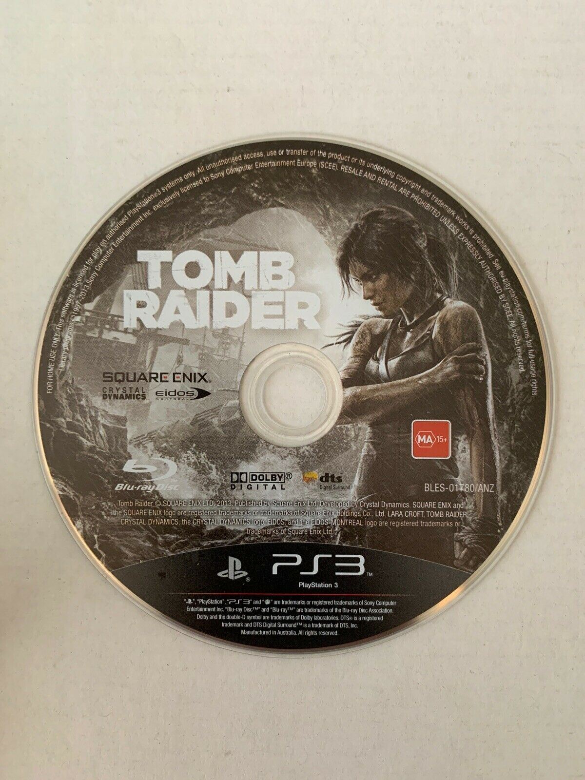 Tomb Raider - Sony Playstation 3 PS3 GAME with Manual