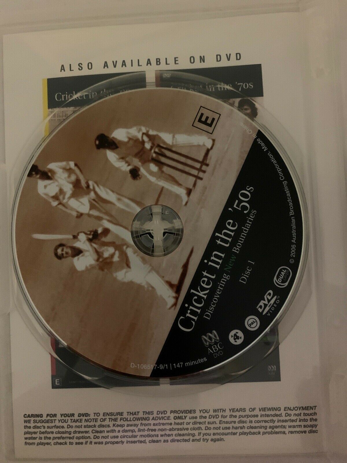 Cricket In The 50's - Discovering New Boundaries (DVD, 2006) Region 4. ABC DVD