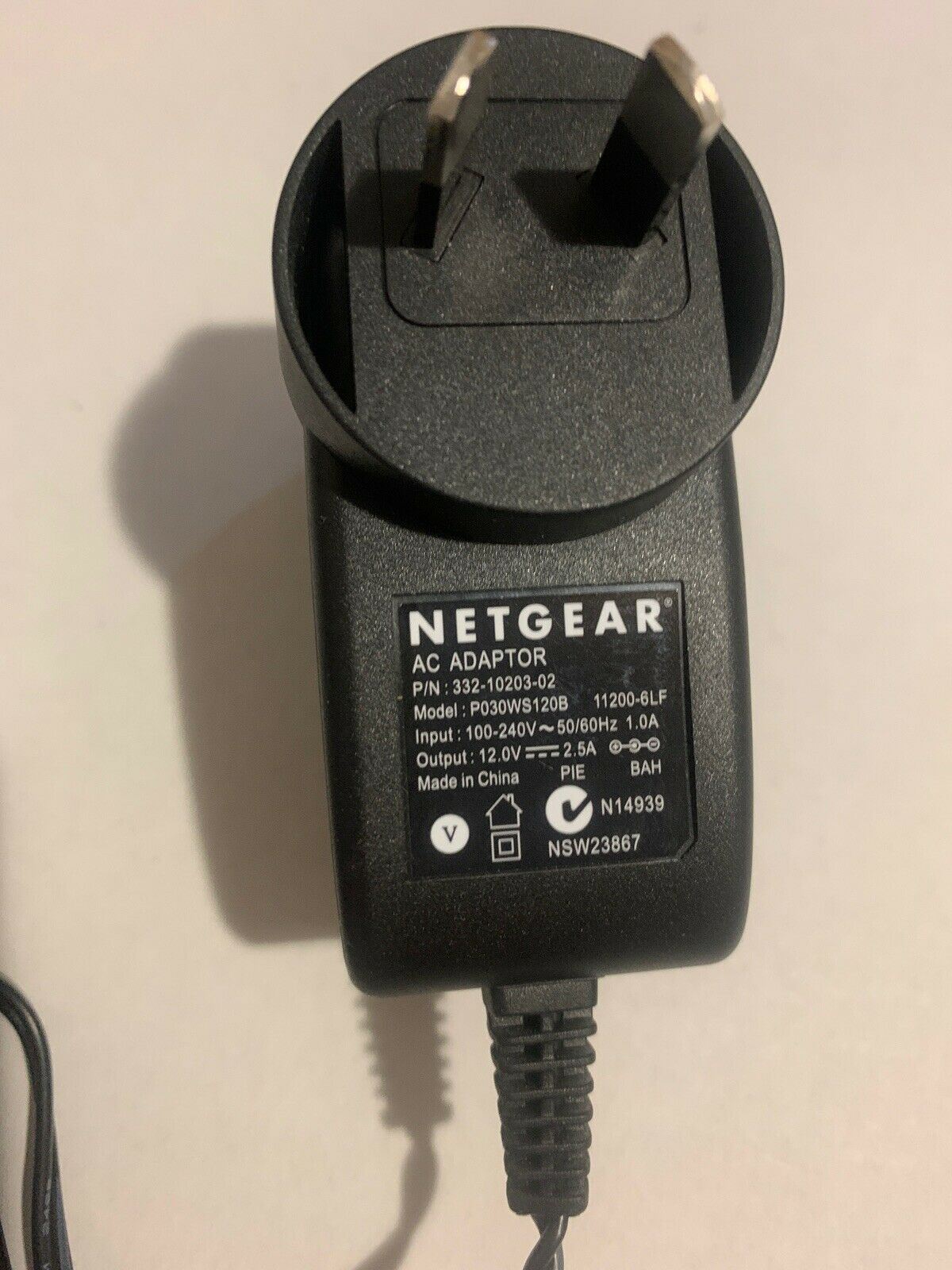 Genuine Netgear P030WS120B AC Adapter P030WS120B For Router