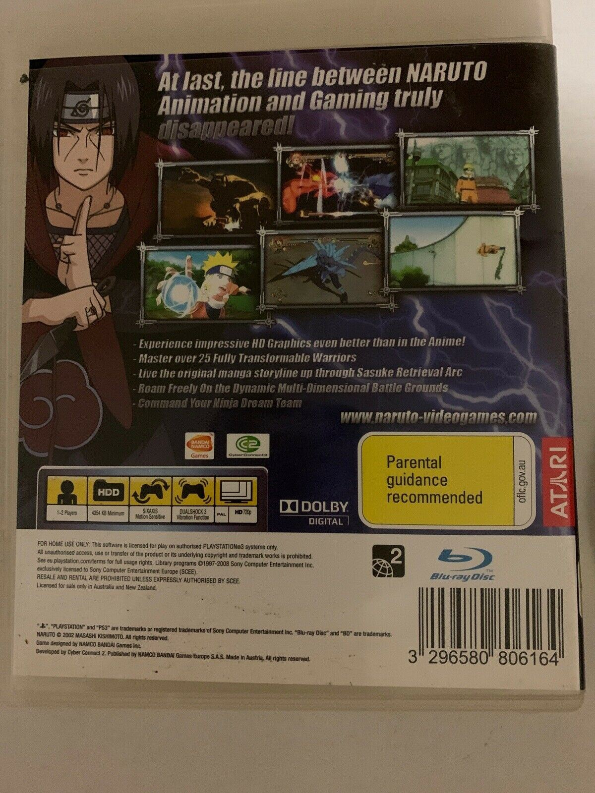 Naruto Ultimate Ninja Storm - Sony PS3 Playstation 3 Game With Manual