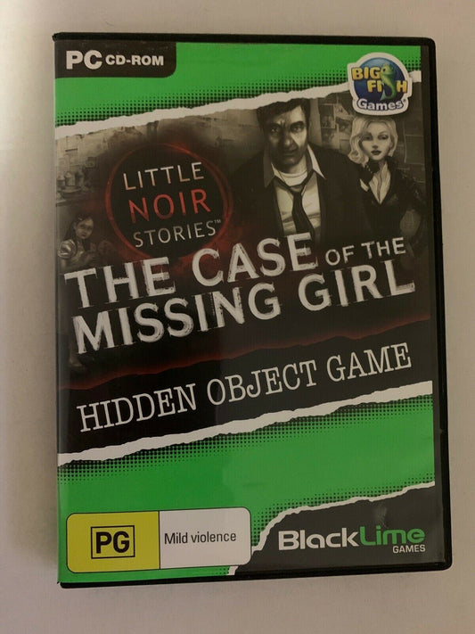 Little Noir Stories: The Case Of The Missing Girl - Hidden Object Game PC CDROM