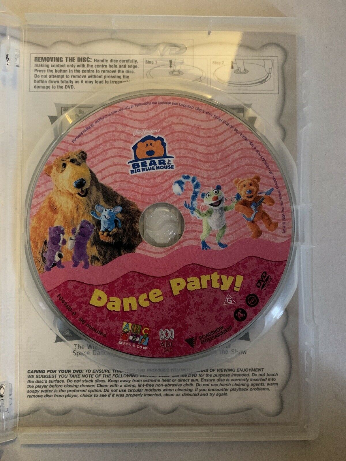 Bear In The Big Blue House - Dance Party (DVD, 2004) ABC Kids. region