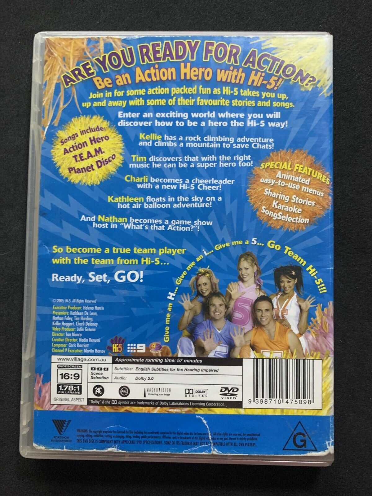 Hi-5 Action Heroes (DVD, 2005) Region 4