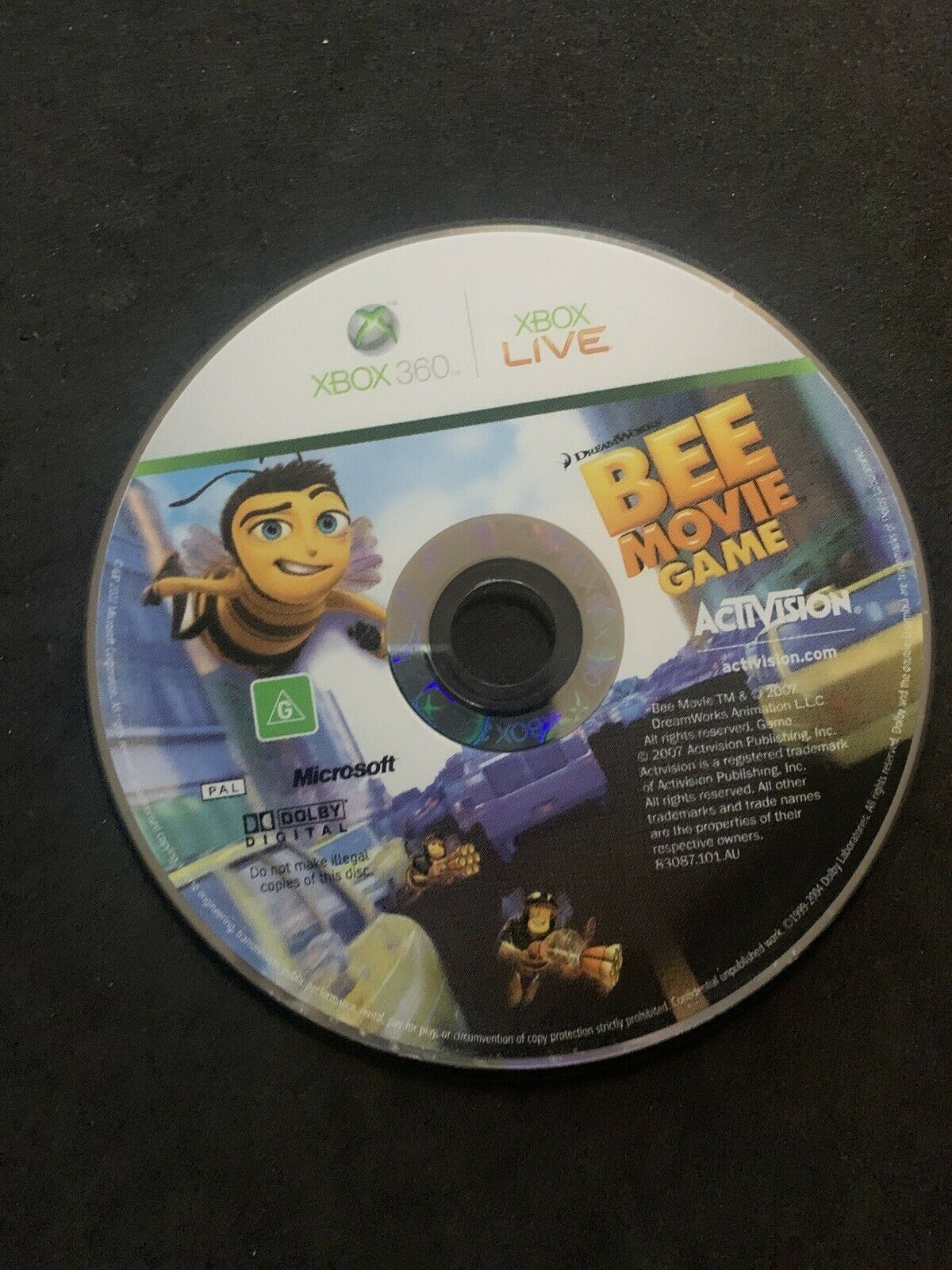 DreamWorks Bee Movie Game - Microsoft Xbox 360 PAL Game with Manual