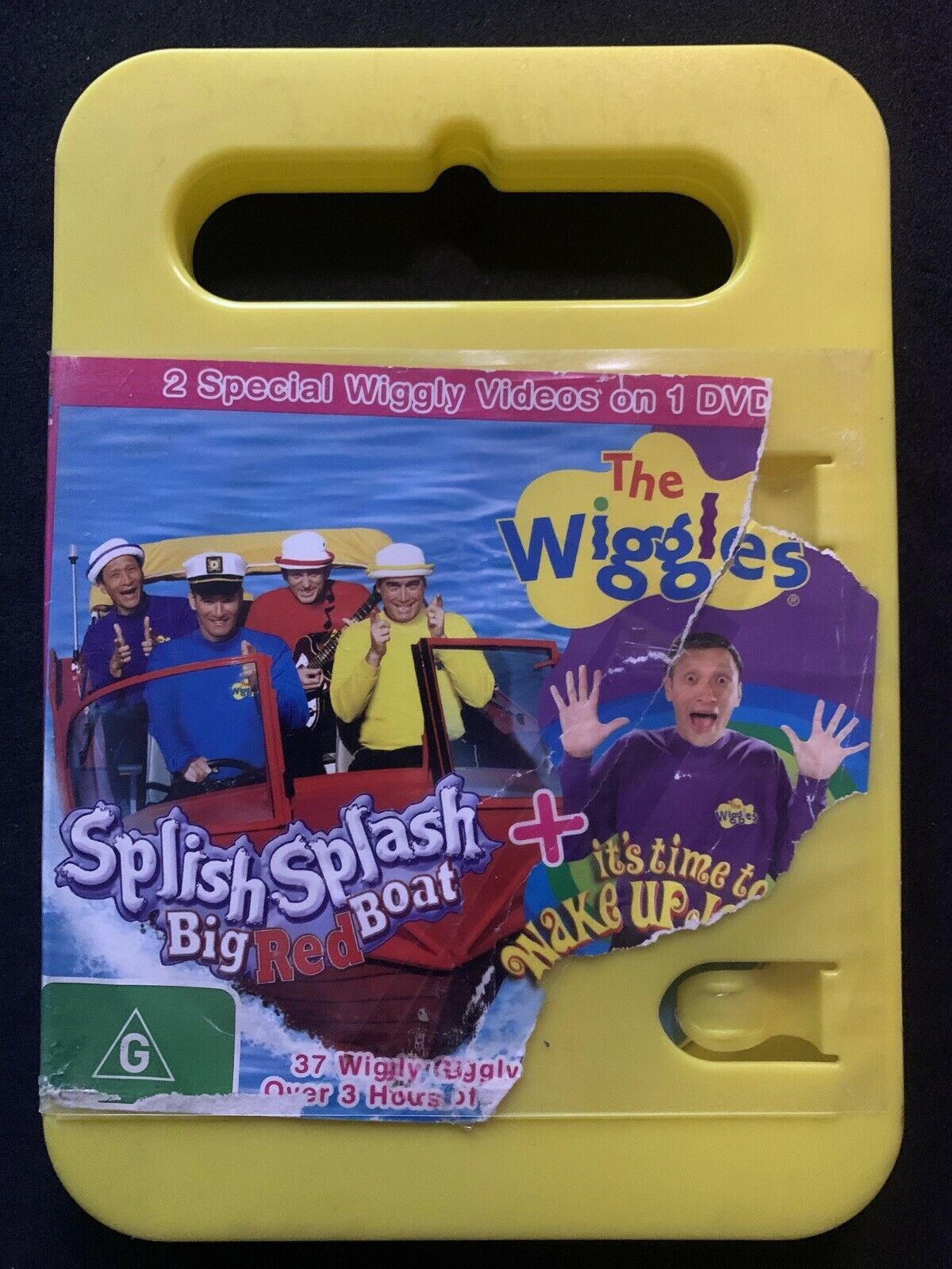 4x The Wiggles - Pop Go The Wiggles, Hot Popcorn, Racing Rainbow, Wake Up (DVD)