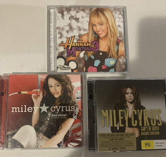 Hannah Montana 3, Miley Cyrus - Breakout Platinum Edition & Can't Be Tamed CD