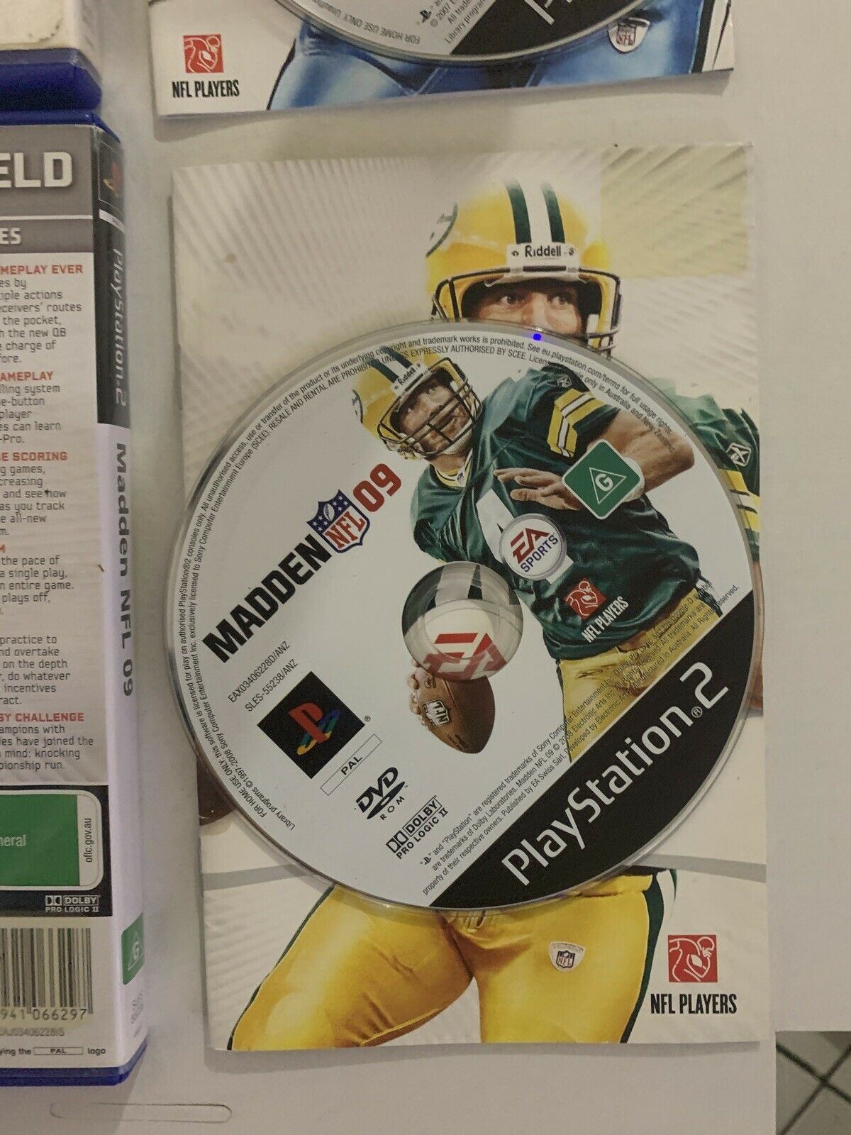 Madden NFL 09 & 08 - PS2 Game With Manual