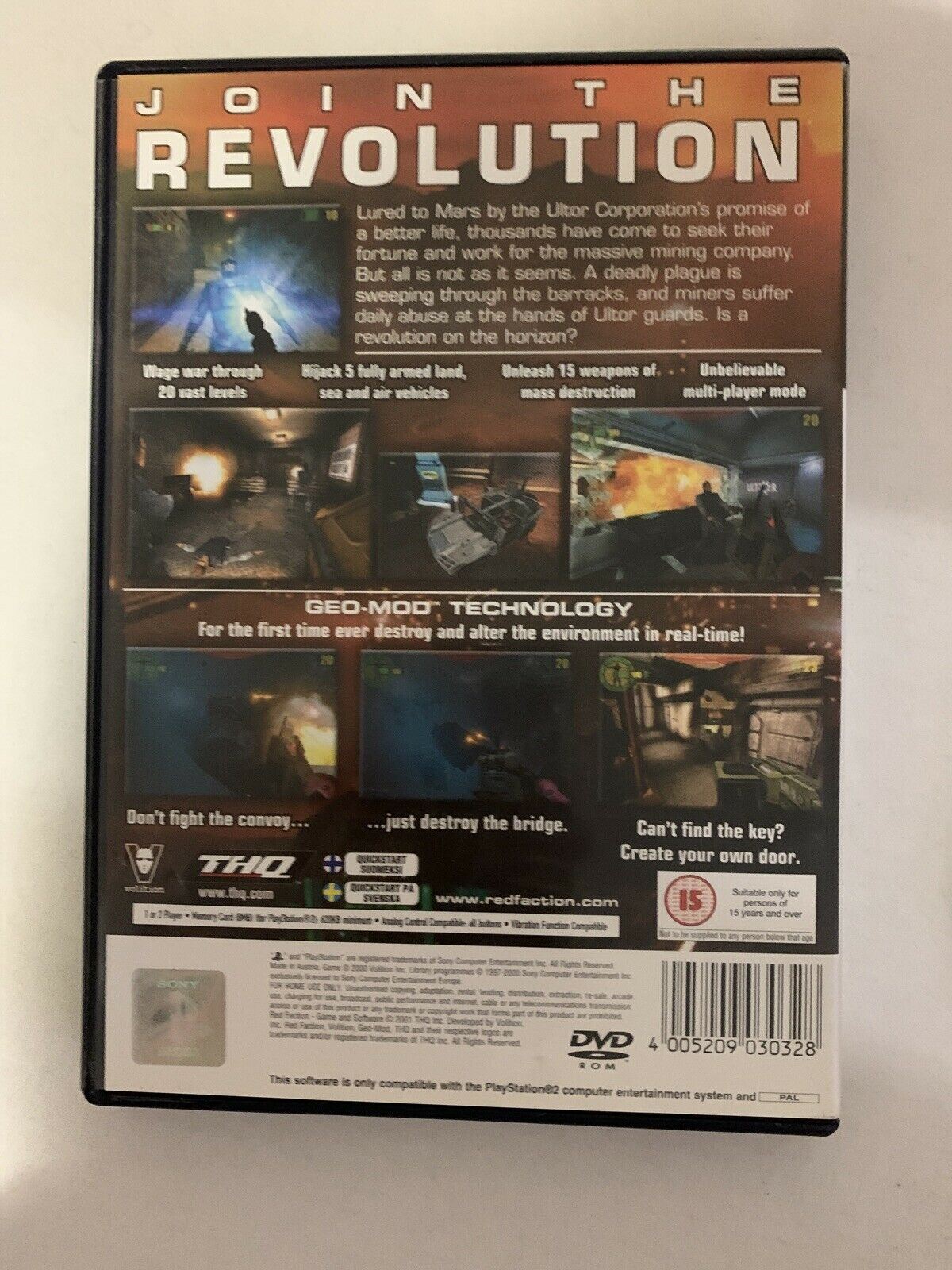 Red Faction - SONY PlayStation 2 PS2 With manual