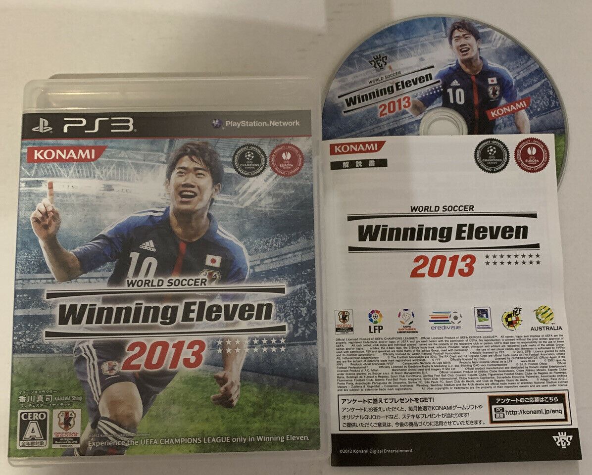 World Soccer Winning Eleven 2013 PlayStation 3 Japanese Version With Manual