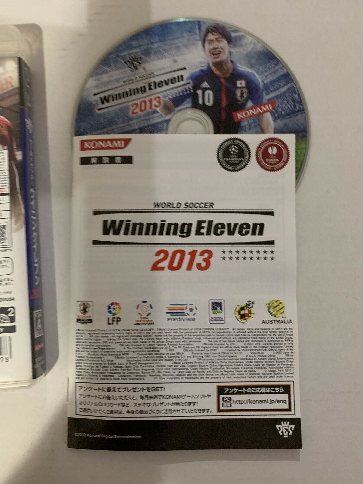 World Soccer Winning Eleven 2013 PlayStation 3 Japanese Version With Manual