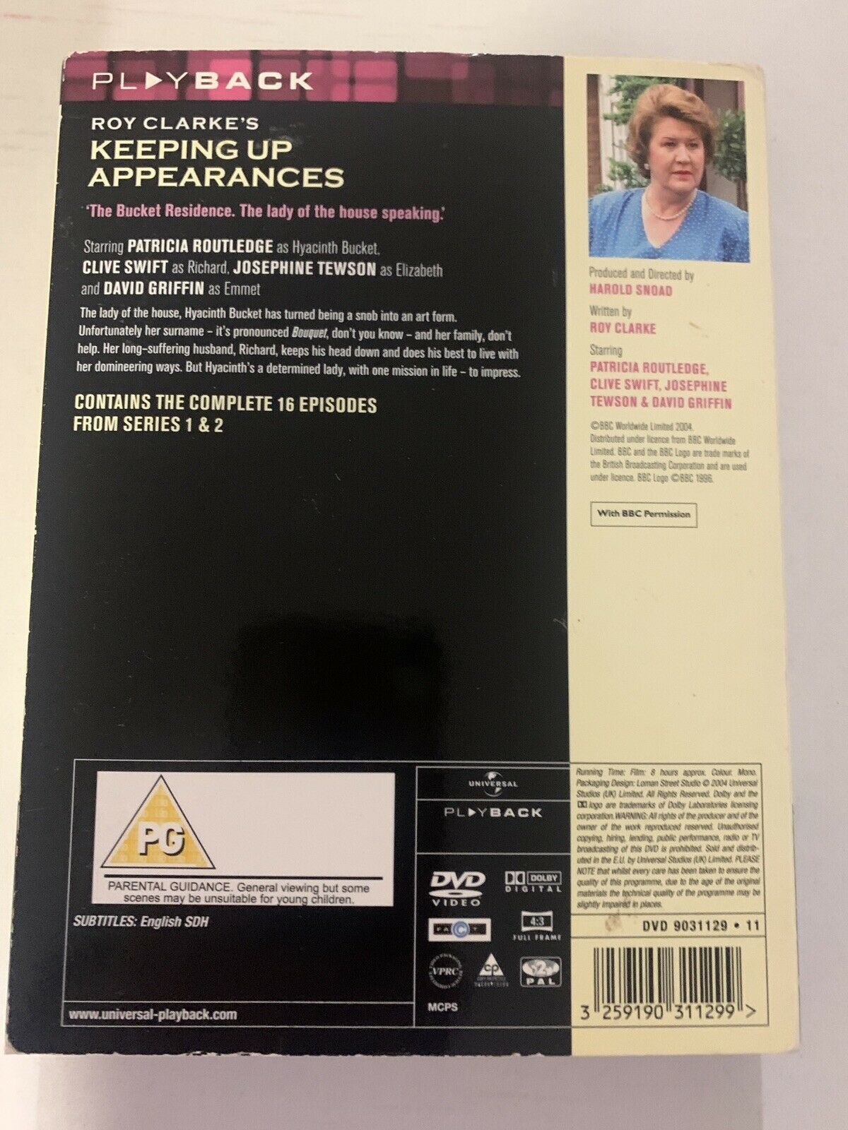 Roy Clarke's: Keeping Up Appearances - Series 1 & 2 (DVD, 1995) Region 2