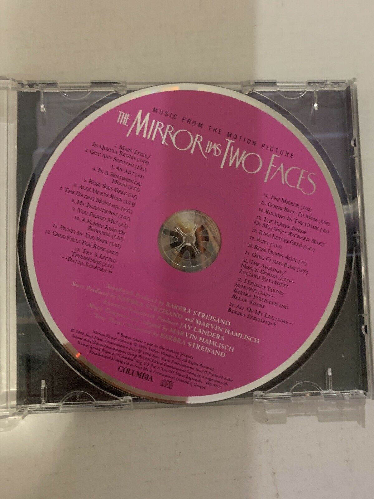 THE MIRROR HAS TWO FACES - MOTION PICTURE SOUNDTRACK -24 TRACK CD-