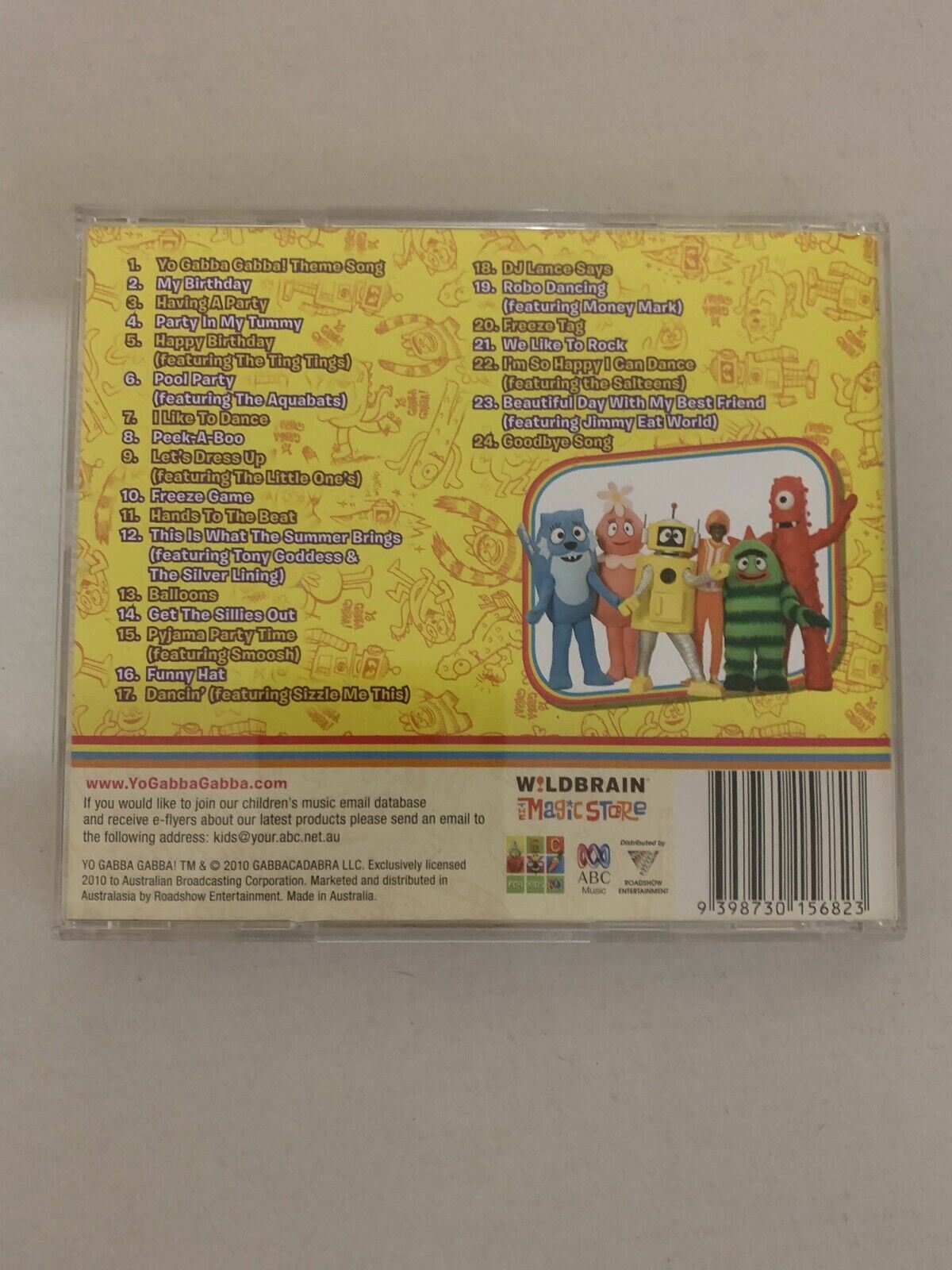 Party in My Tummy by Yo Gabba Gabba! (CD, Jun-2010, ABC for Kids)