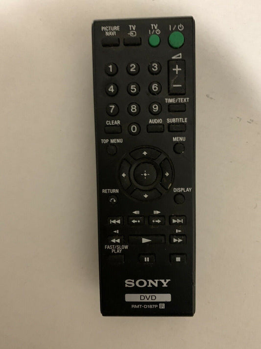 Genuine Sony RMT-D187P Remote Control For DVPNS628PB,  DVPNS718HB, DVPNS728HB