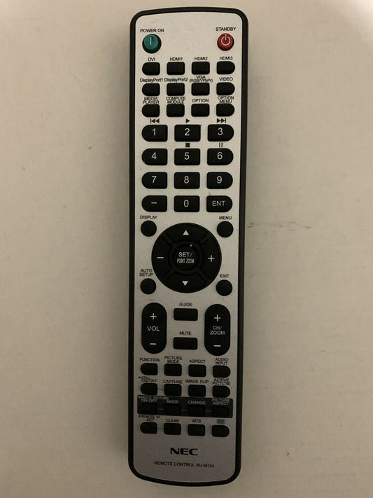 Genuine NEC RU-M124 MultiSync TV Display Remote Control for P404 P484 V404