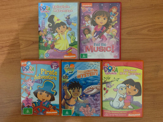 5x Dora The Explorer DVD Region 4