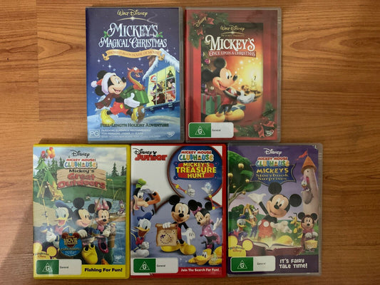 5x Disney Mickey Mouse DVD