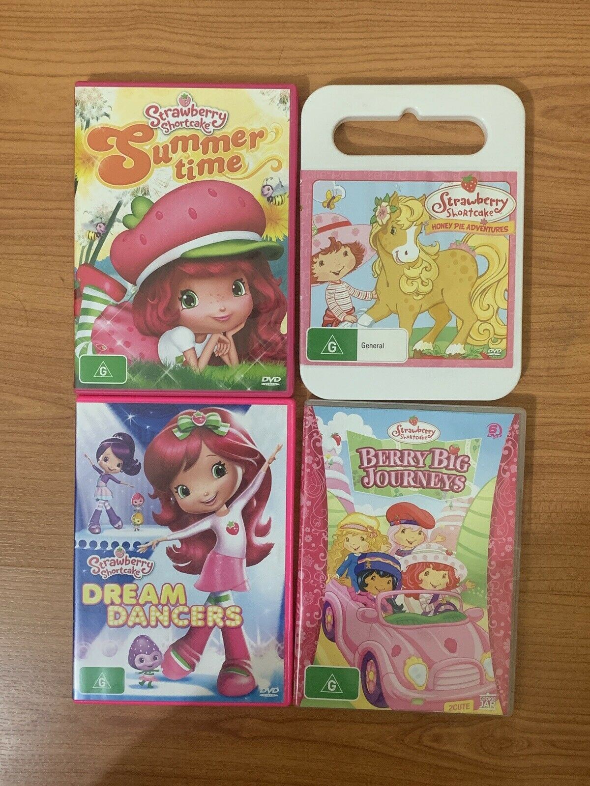 4x Strawberry Shortcake - Summer Time, Dream dancers, Big Journeys DVD Region 4