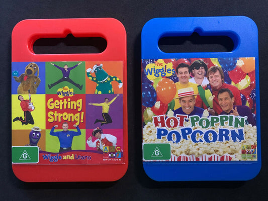 2x The Wiggles - Getting Strong! & Hot Poppin' Popcorn DVD Region 4