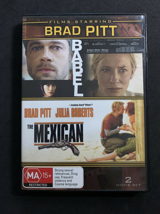 Brad Pitt - Babel / The Mexican (DVD, 2009, 2-Disc Set) Region 4