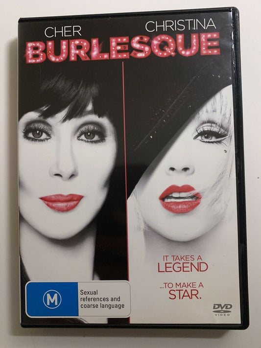 Burlesque (DVD, 2010) Cher, Christina Aguilera, Alan Cumming. Region 4