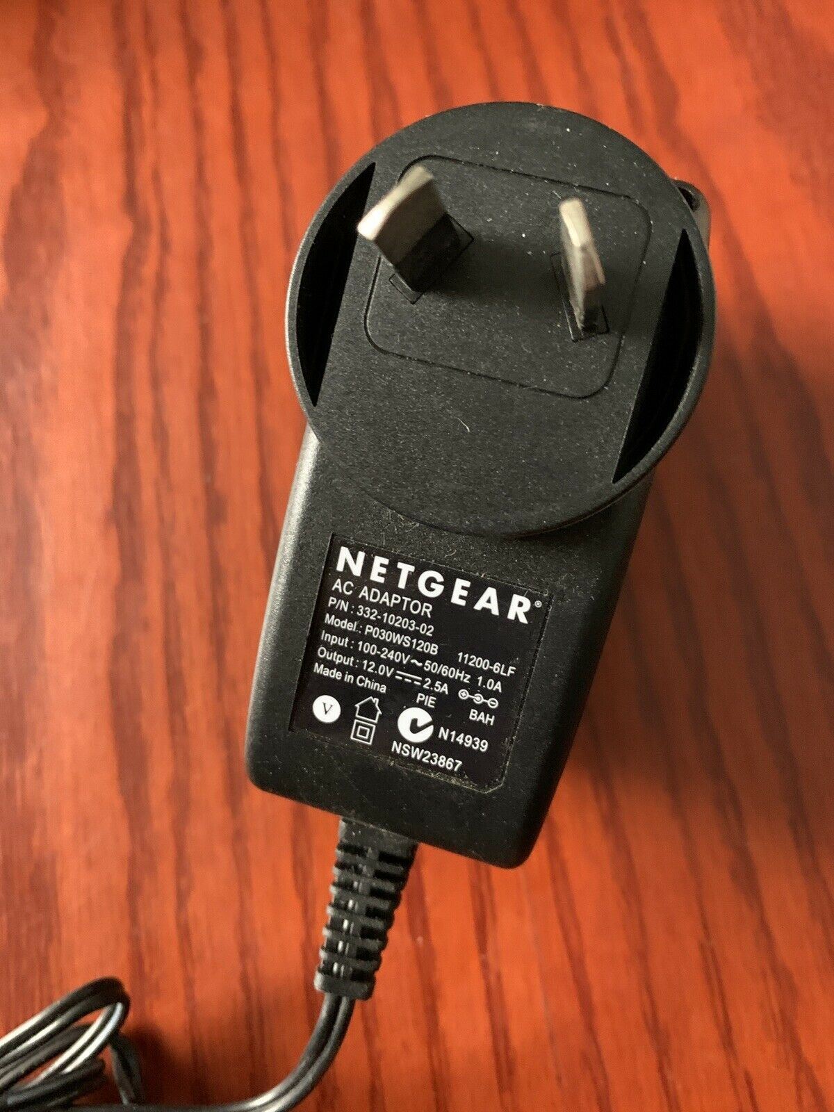 Genuine Netgear AC Adapter P030WS120B 12V 2.5A 332-10203-02