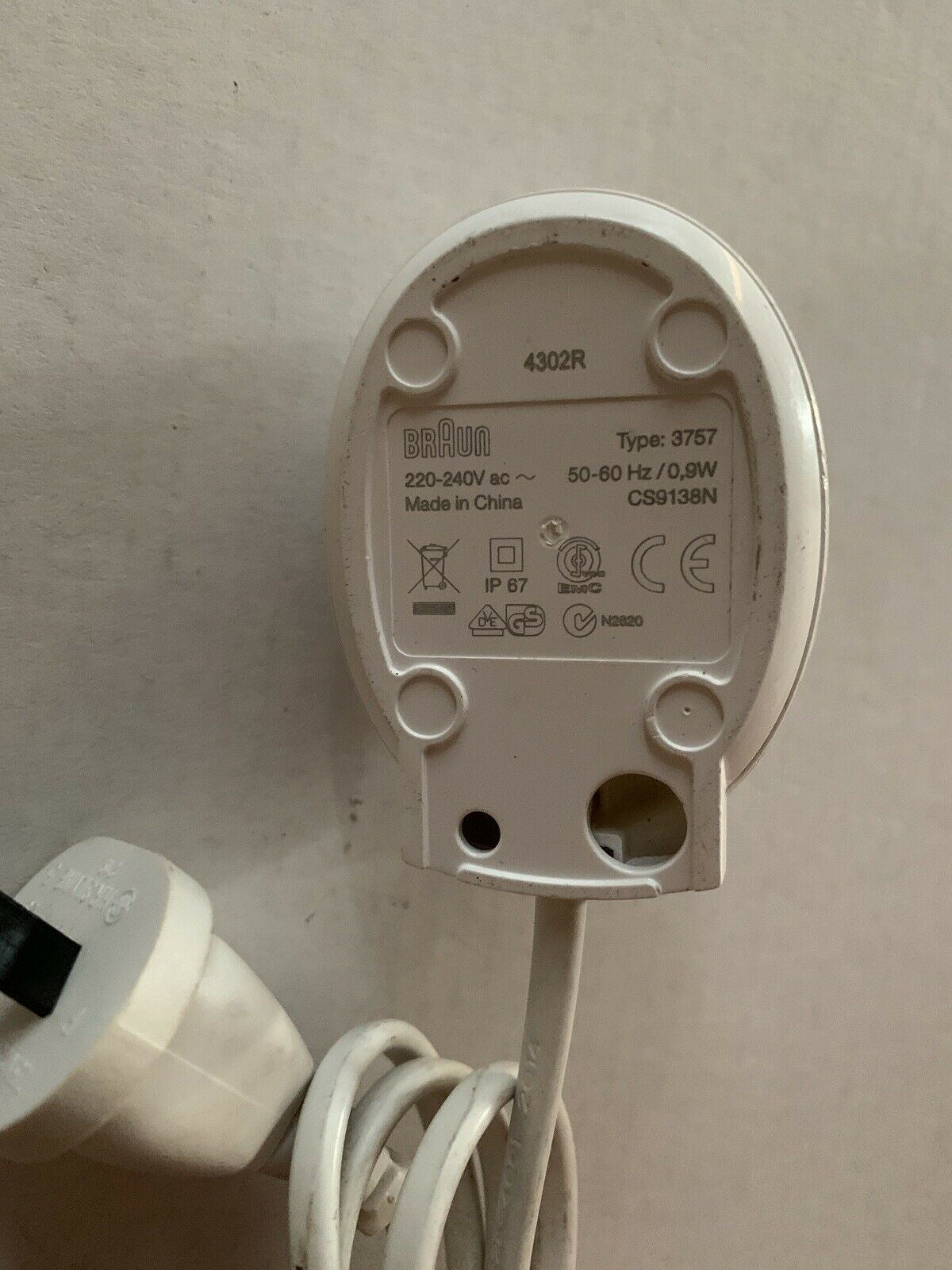 Genuine Braun Oral-B 3757 Toothbrush Charger Base Unit for ORAL-B AU PLUG