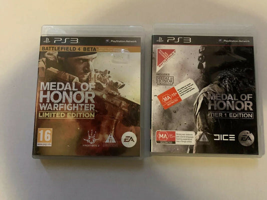 Medal Of Honor: Warfighter Limited Edition & Tier 1 Edition - PS3 Playstation 3