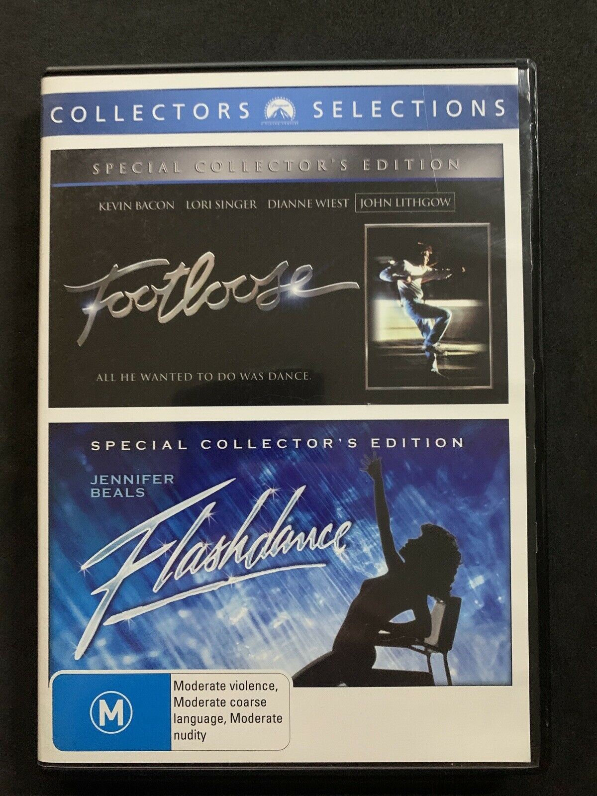 Footloose / Flashdance - Collectors Edition (DVD. 1983) Kevin Bacon. Region 4