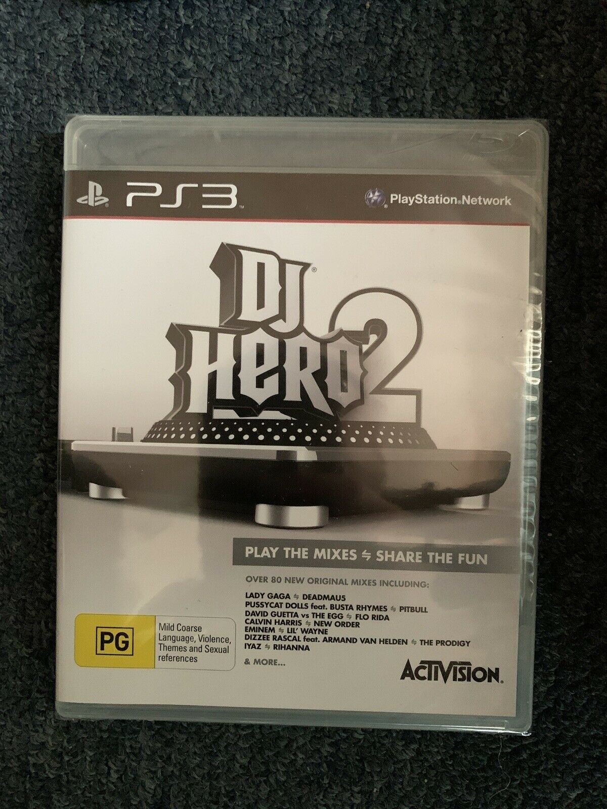 DJ Hero 2 Turntable + Sealed Game Bundle - Sony Playstation 3 PS3 New never used