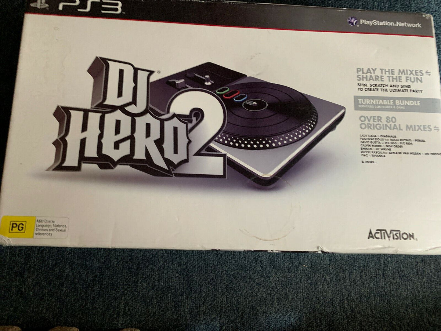 DJ Hero 2 Turntable + Sealed Game Bundle - Sony Playstation 3 PS3 New never used