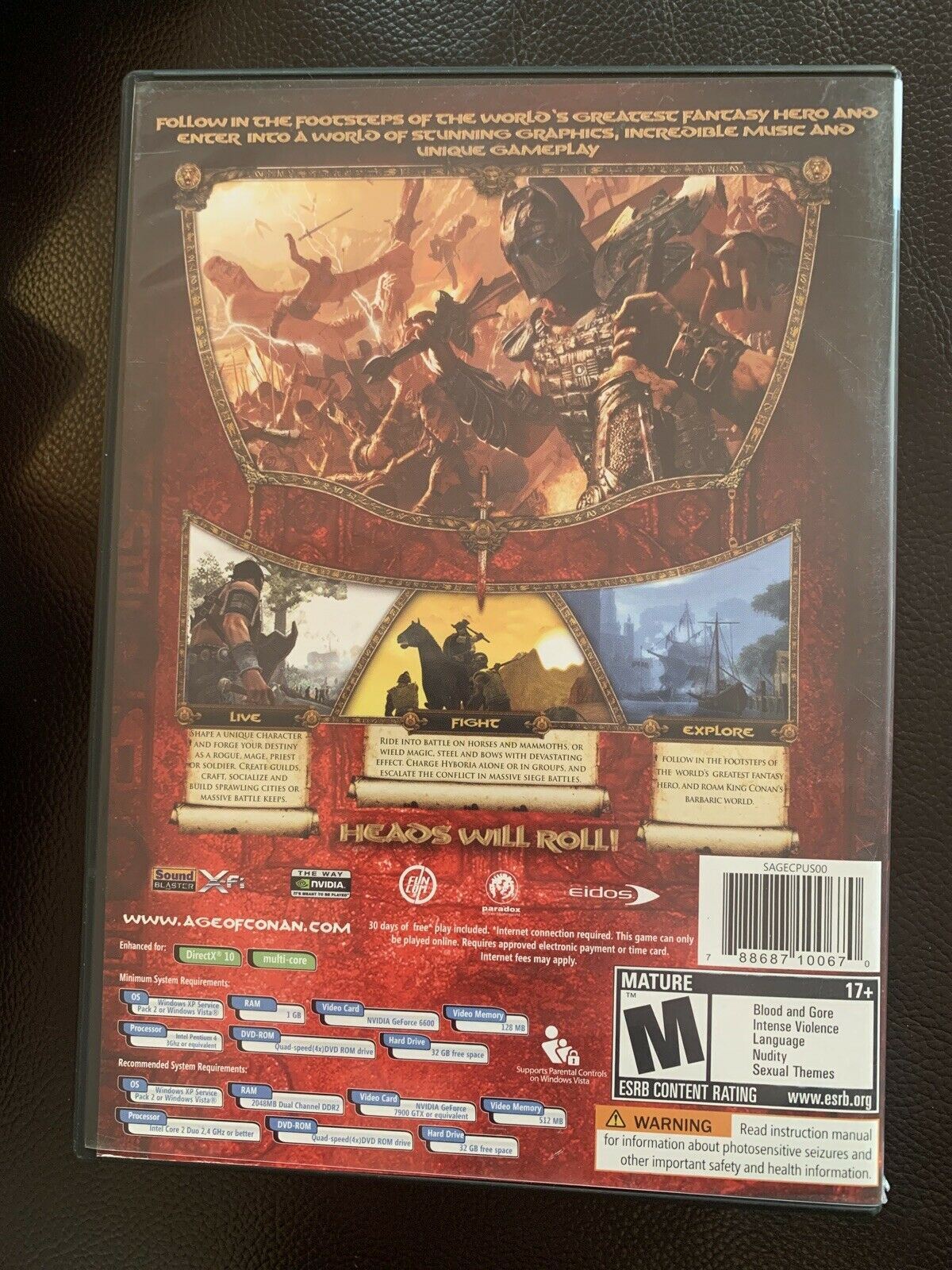 Age Of Conan Hyborian Adventures - PC DVD (Games For Windows)