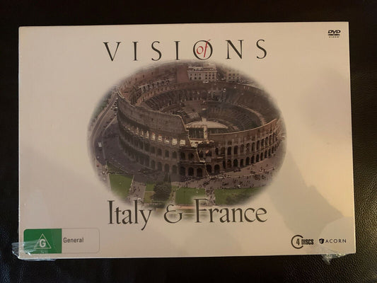 *New Sealed* Visions of Italy & France (DVD, 2016, 4-Disc Set) All Regions