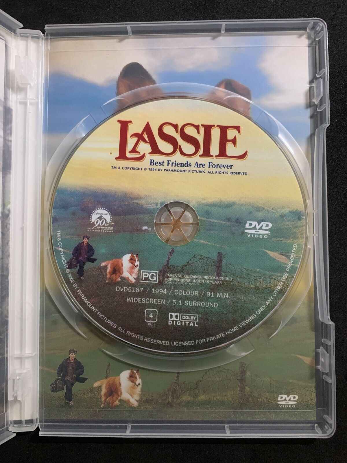 Lassie (DVD, 1994) Thomas Guiry, Helen Slater, Jon Tenney. Region 4