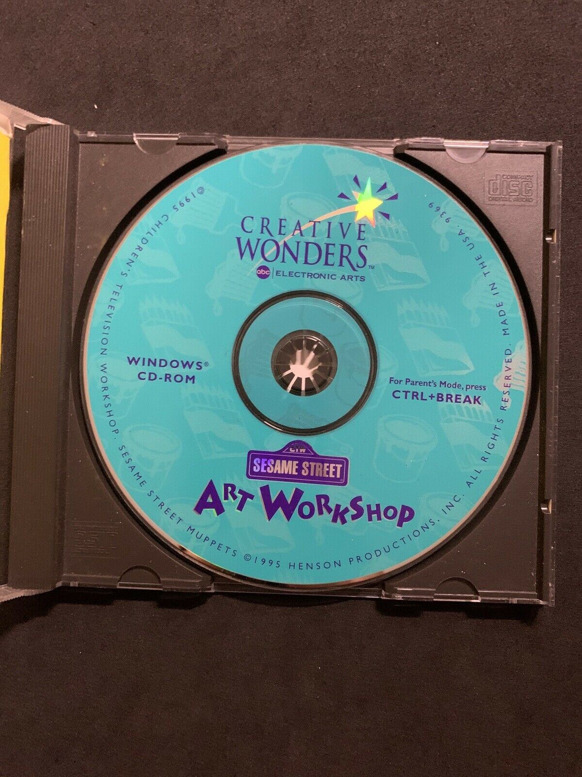 Sesame Street Art Workshop PC CD-ROM 1995